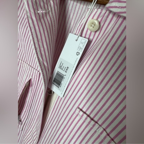 Outerknown Women's Station Pink Striped Jumpsuit - Picture 6 of 11